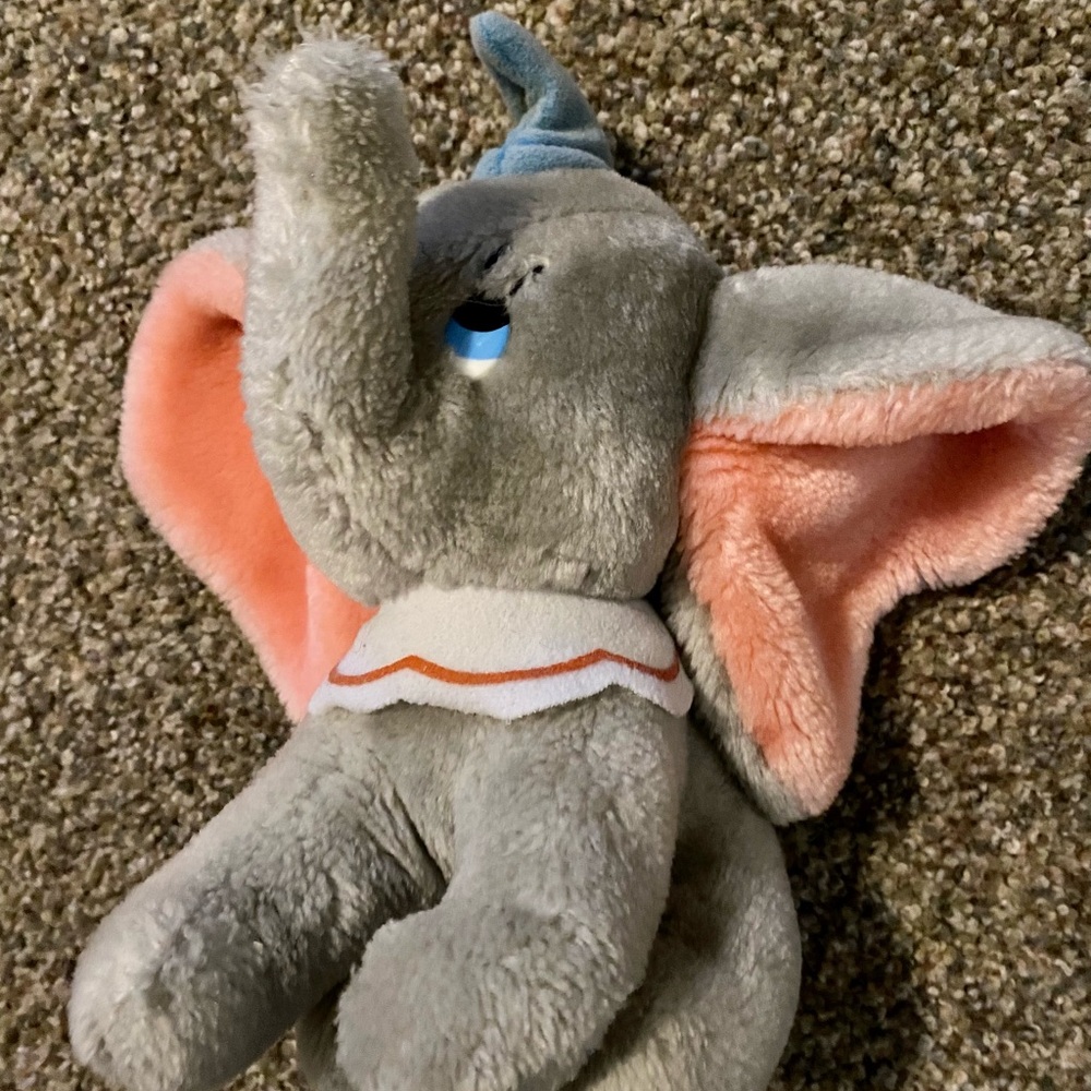 Gray and Pink Elephant Plush Toy